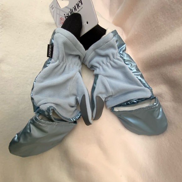 NWT isotoner Water Repellent Touchscreen Iridescent Sleekheat Gloves FlipTop - Picture 10 of 13